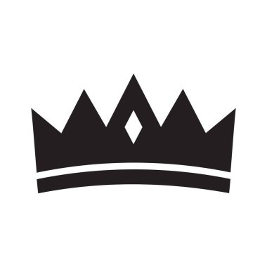 Crown silhouette icon design template vector illustration