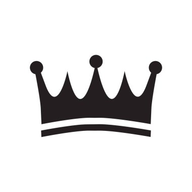 Crown silhouette icon design template vector illustration