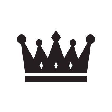 Crown silhouette icon design template vector illustration