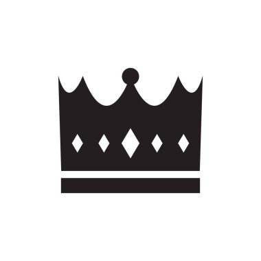 Crown silhouette icon design template vector illustration