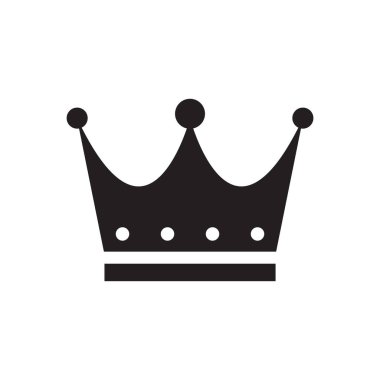 Crown silhouette icon design template vector illustration