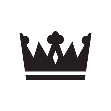 Crown silhouette icon design template vector illustration