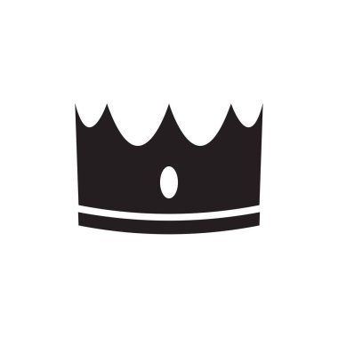 Crown silhouette icon design template vector illustration