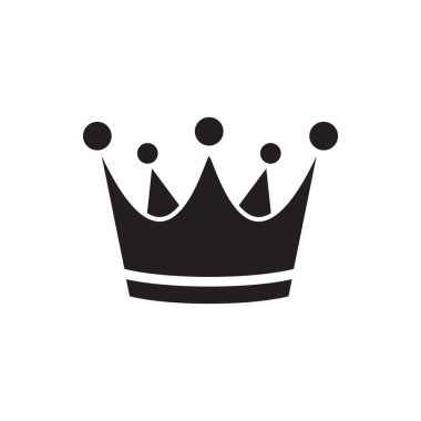 Crown silhouette icon design template vector illustration