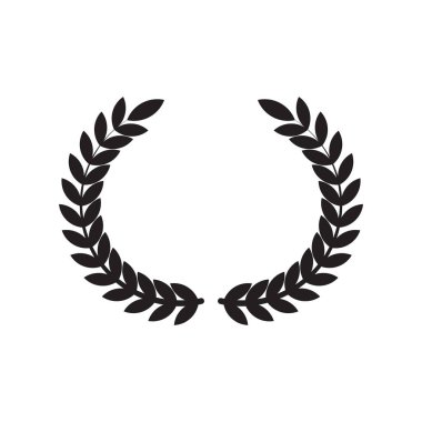 Floral Frame Circle silhouette icon design template vector illustration