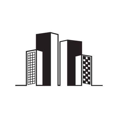 Building line art icon design template vector illustration
