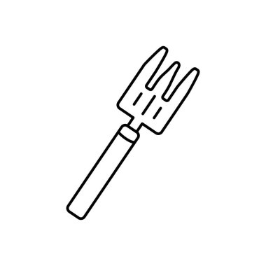 Cutlery line art icon design template vector illustration