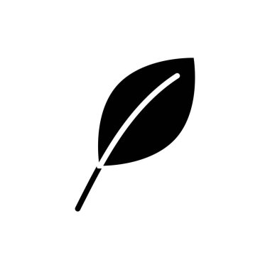 Yaprak simgesi tasarımı vektör çizimi