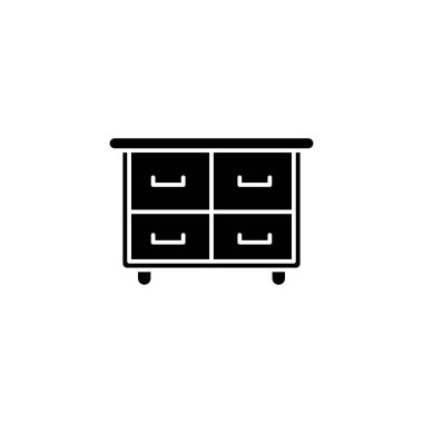 Çekmecelerin Sandığı simge tasarım şablonu çizimi