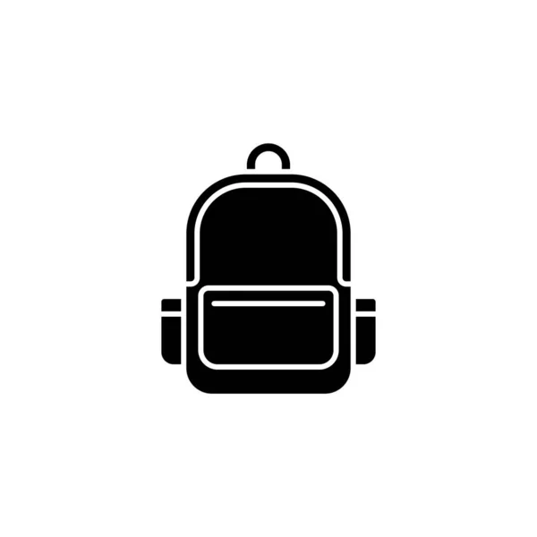 Schule Tasche Symbol Design Vorlage Vektor Illustration — Stockvektor
