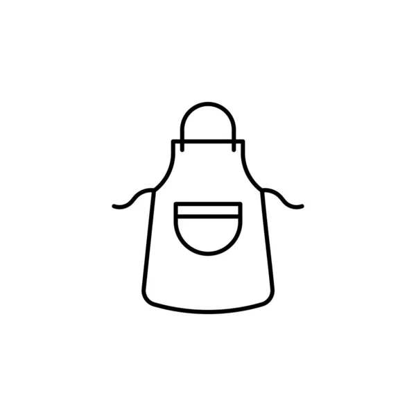 Apron Line Art Icon Design Template Vector Illustration — 스톡 벡터