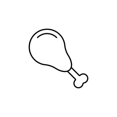 Tavuk Bacağı çizgisi resim tasarımı şablon çizimi illüstrasyonuName