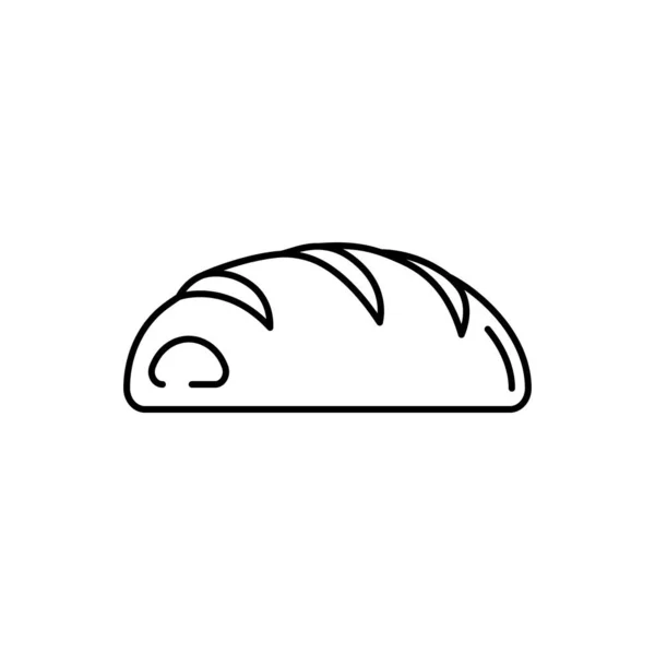 Bread Line Art Icon Design Template Vector Illustration — Stock Vector