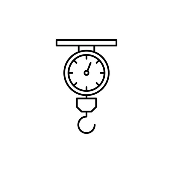 Hook Line Art Icon Design Template Vector Illustration — 스톡 벡터