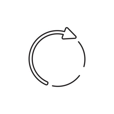 Geri dönüşüm çizgisi sanat simgesi tasarımı şablon çizimi çizimi