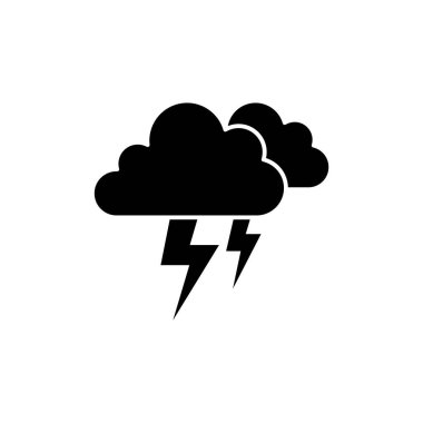 Storm simgesi tasarımı vektör çizimi