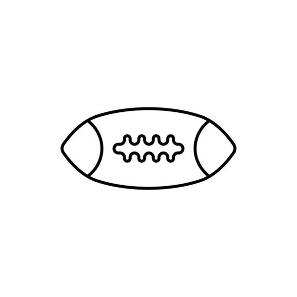 Football Icon Linha Design Modelo Vetor Isolado Ilustração —  Vetores de Stock