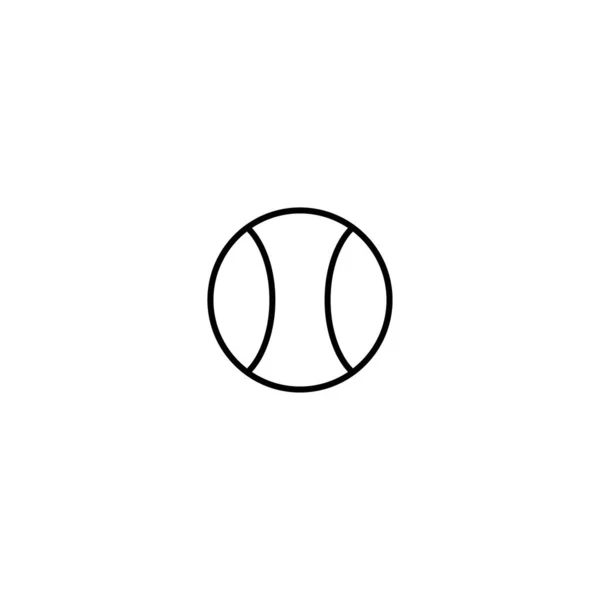 Tennis Iconラインデザインテンプレートベクトル絶縁イラスト — ストックベクタ