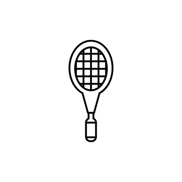 Tennis Icon Line Design Template Vector Isolated Illustration — Stock Vector