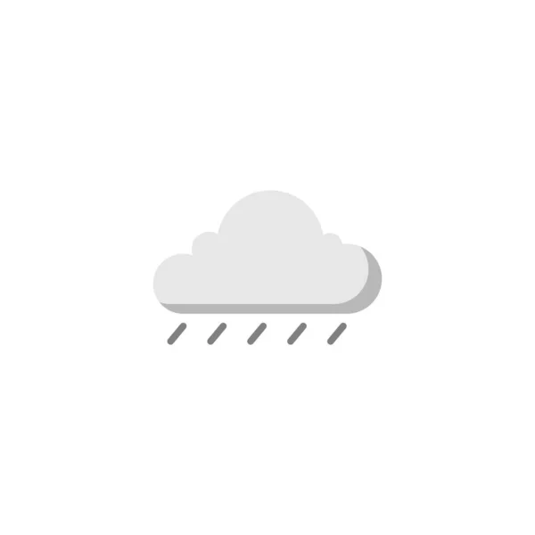 Illustrazione Vettoriale Modello Icona Pioggia — Vettoriale Stock