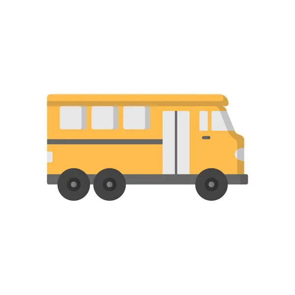 School Bus Icon Design Template Vector Illustration — Stock Vector