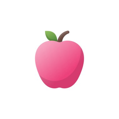 Apple simgesi tasarım şablonu vektör çizimi