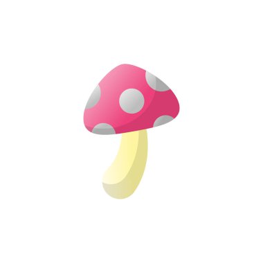 Mantar simgesi tasarımı vektör çizimi