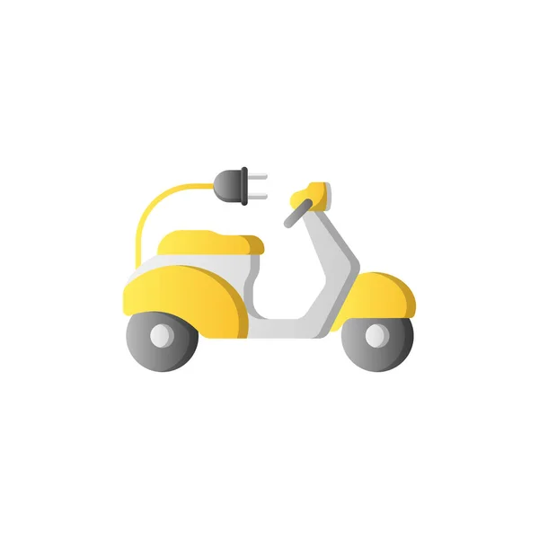 Elektrisk Motorcykel Ikon Design Mall Vektor Illustration — Stock vektor