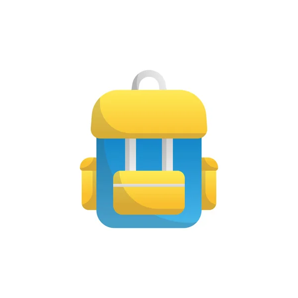 Backpack Icon Design Vorlage Vektor Illustration — Stockvektor