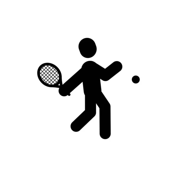 Tennis Pictogram Ontwerp Template Vector Illustratie — Stockvector