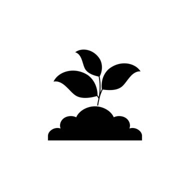 Bitki simgesi tasarımı vektör çizimi