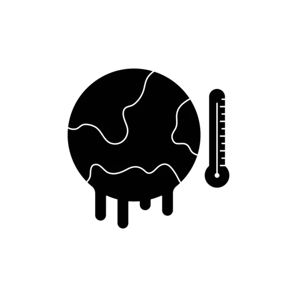 Global Warming Pictogram Ontwerp Template Vector Illustratie — Stockvector