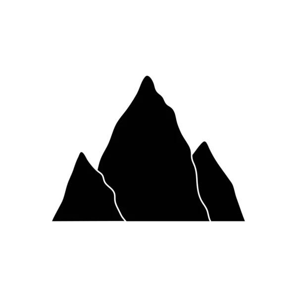 Εικόνα Διανυσματικού Προτύπου Σχεδίασης Εικονιδίου Βουνού — Διανυσματικό Αρχείο