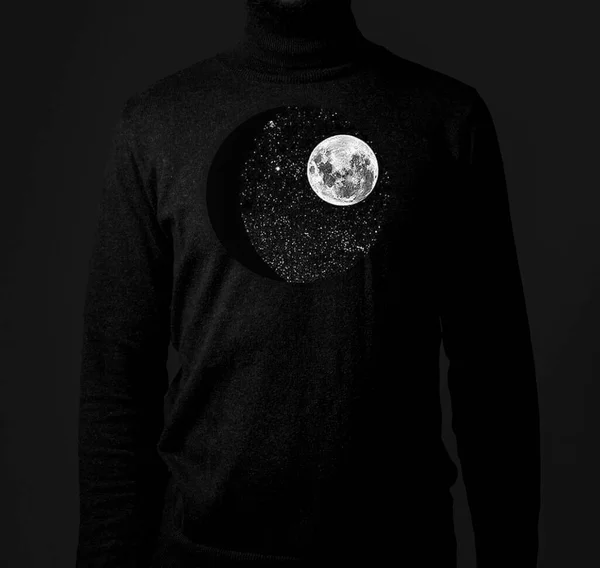 Shirt Black Background — Fotografia de Stock