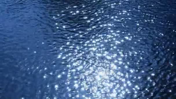 Blå vatten — Stockvideo