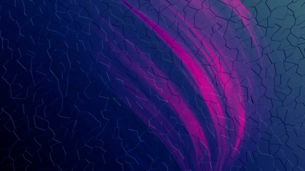 Абстрактный Фон Фиолетовых Синих Огней — стоковое видео