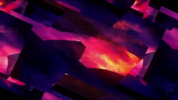 Abstract Futuristic Flickering Background — Stok video