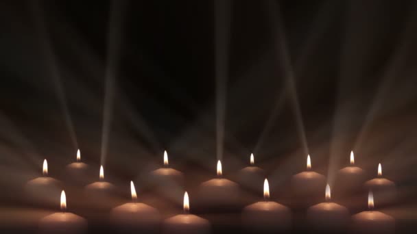 Fondo Abstracto Velas — Vídeos de Stock