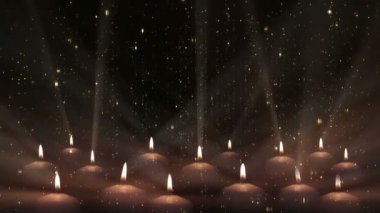 Özet Arkaplan ve Mumlar 