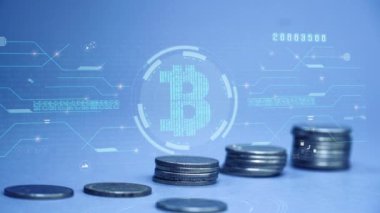 Bitcoin dijital para bilgisayarı grafik geçmişi. hareketli para yığını artışını durdur.