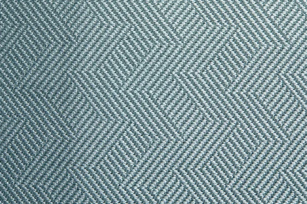 Tekstura na drutach. Tekstura tkaniny żakardowej z szarym niebieskim wzorem geometrycznym. Mozaika na szydełku. — Zdjęcie stockowe