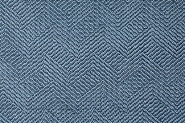 Texture tricotée. Texture de tissu jacquard avec motif géométrique bleu gris. Crochet motif mosaïque. — Photo