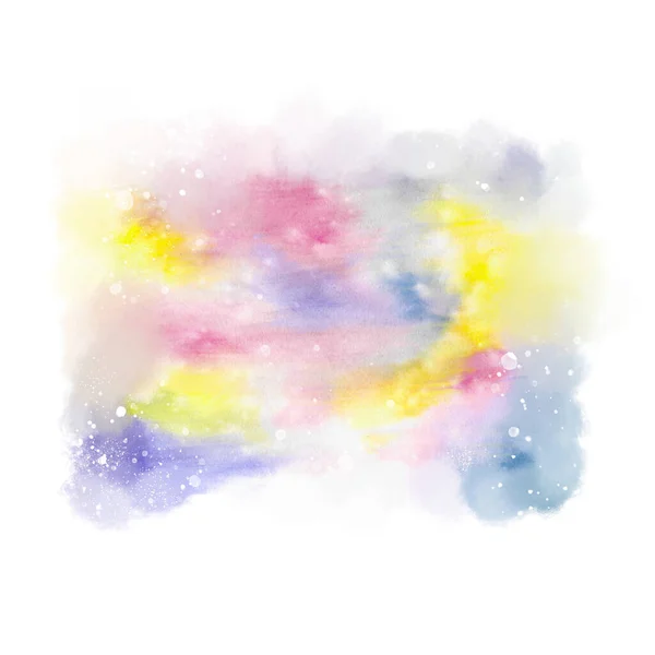 Fond Aquarelle Multicolore Rainbow Watercolor Splash Texture Élément Art Pour — Photo