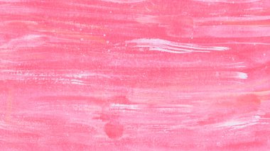 Yıpranmış kirli bir renk. Fırça dokusu. Kırmızı ve mor çizgileri olan pembe bir arka plan. Suluboya gradyanı.