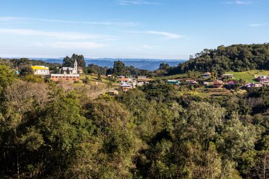 Santa Maria do Herval, Ro Grande do Sul, Brezilya 'da ormanı, dağları ve vadisi olan küçük bir köy.