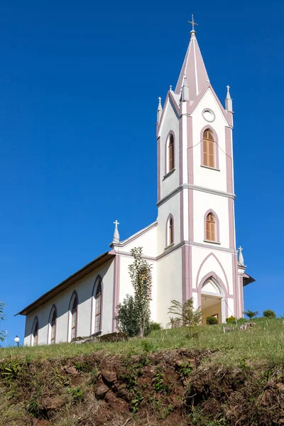 Μικρή Εκκλησία Ενιαίο Πύργο Στη Santa Maria Herval Grande Sul — Φωτογραφία Αρχείου