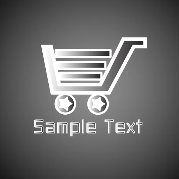 Vector shopping cart — Stock Vector