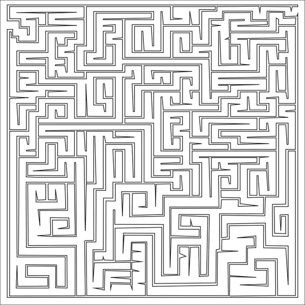 Illustrazione vettoriale del labirinto — Vettoriale Stock