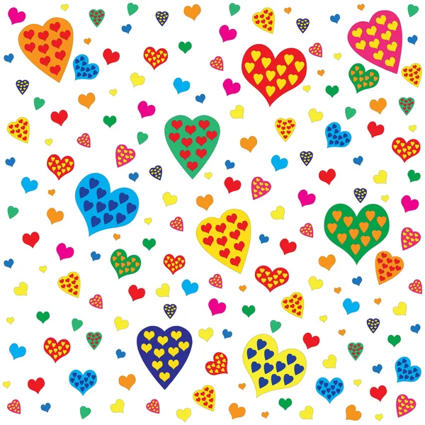 Heart Valentines seamless pattern — Wektor stockowy