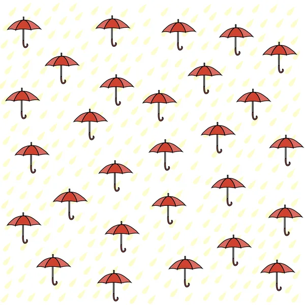 Узор без зонтиков и дождя — стоковый вектор